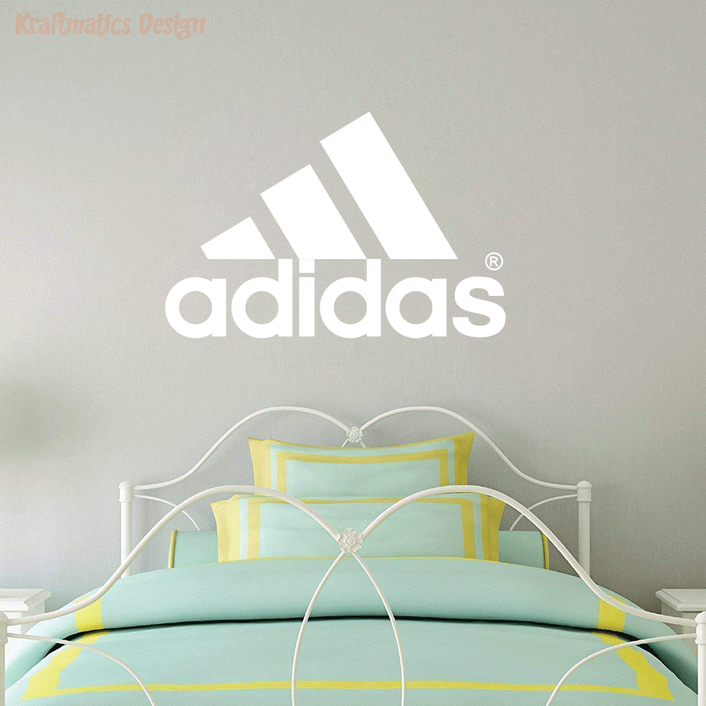 Adidas Logo Wall Decal Vinyl Sticker Krafmatics
